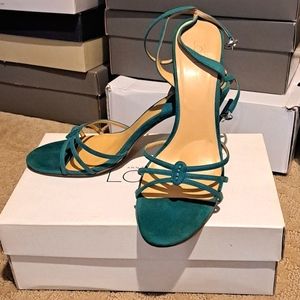 Persian blue Suede Heels